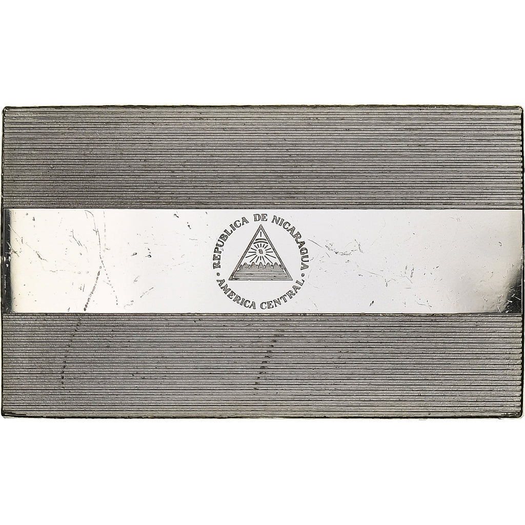 France, Medal, United Nations Flags, Nicaragua, Silver, AU(55-58)