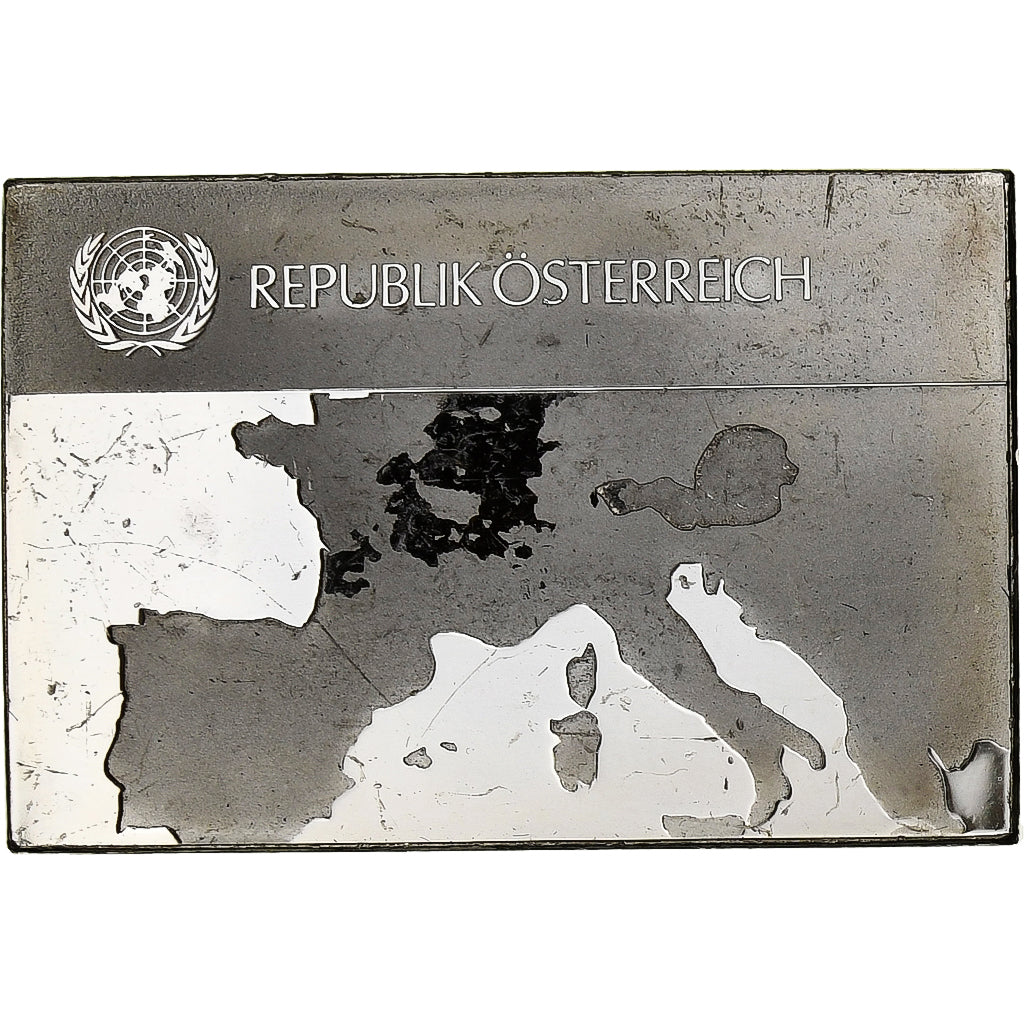 France, Medal, United Nations Flags, Austria, Silver, AU(55-58)