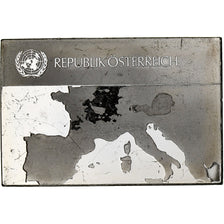 France, Medal, United Nations Flags, Austria, Silver, AU(55-58)