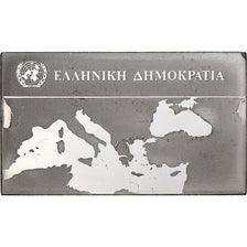 France, Medal, United Nations Flags, Greece, Silver, AU(55-58)