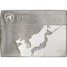 Francia, medaglia, United Nations Flags, Japan, Argento, SPL-