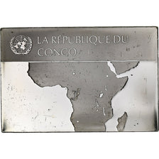 Francja, medal, United Nations Flags, Republic of the Congo, Srebro, AU(55-58)