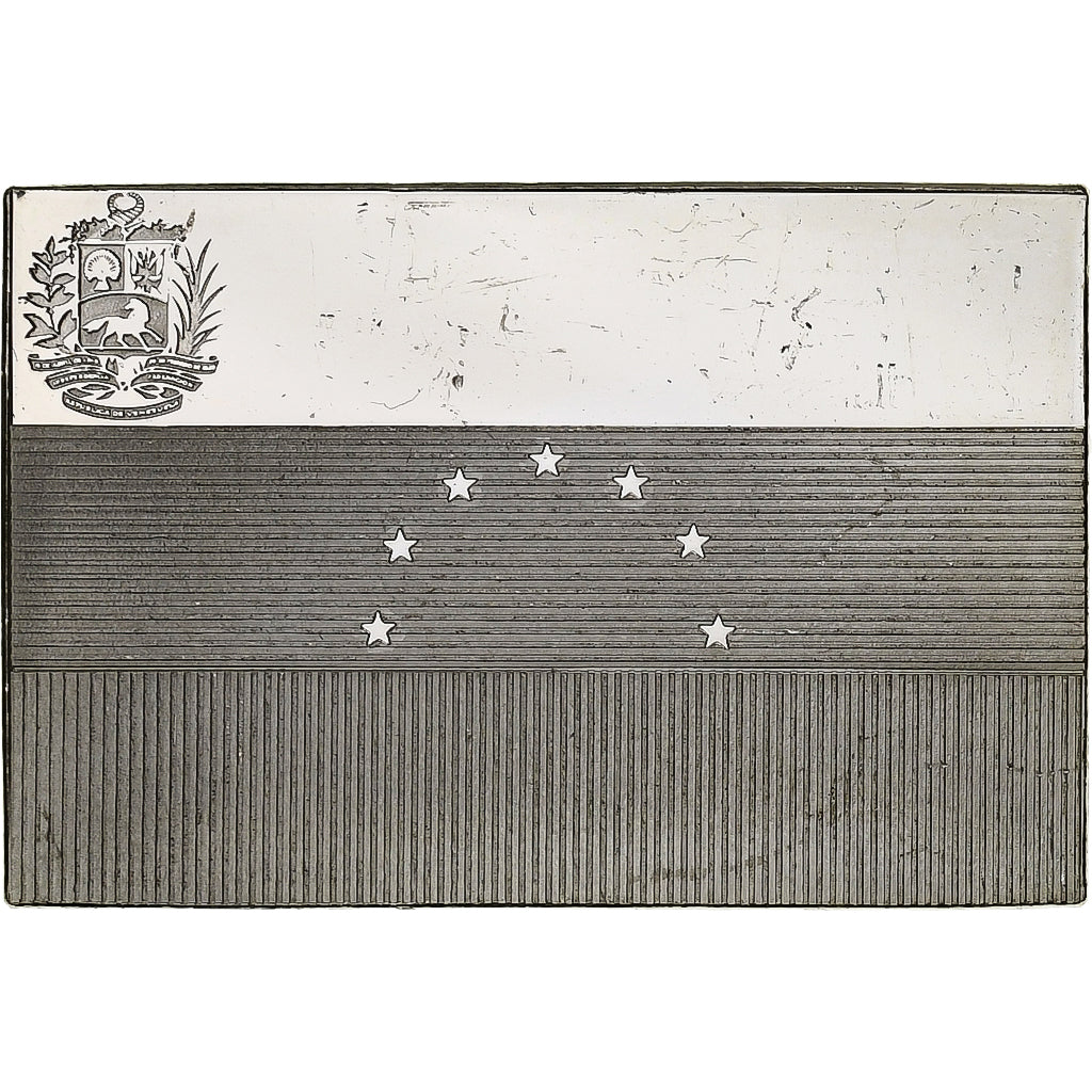 France, Medal, United Nations Flags, Venezuela, Silver, AU(55-58)