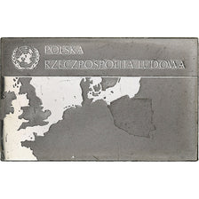 France, Medal, United Nations Flags, Poland, Silver, AU(55-58)