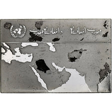 France, Médaille, United Nations Flags, Republic of Afghanistan, Argent, SUP