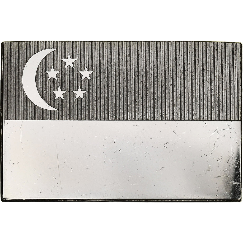 France, Medal, United Nations Flags, Singapore, Silver, AU(55-58)