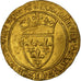 Francja, Charles VI, Écu d'or à la couronne, 1389-1422, Troyes, Złoto