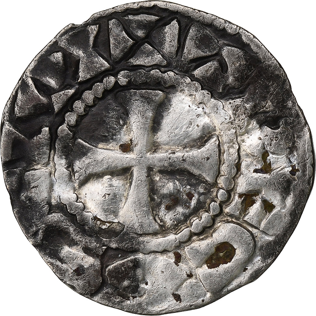 County of Troyes, Champagne, Hugues I, Denier, 1089-1125, Troyes, Bilon