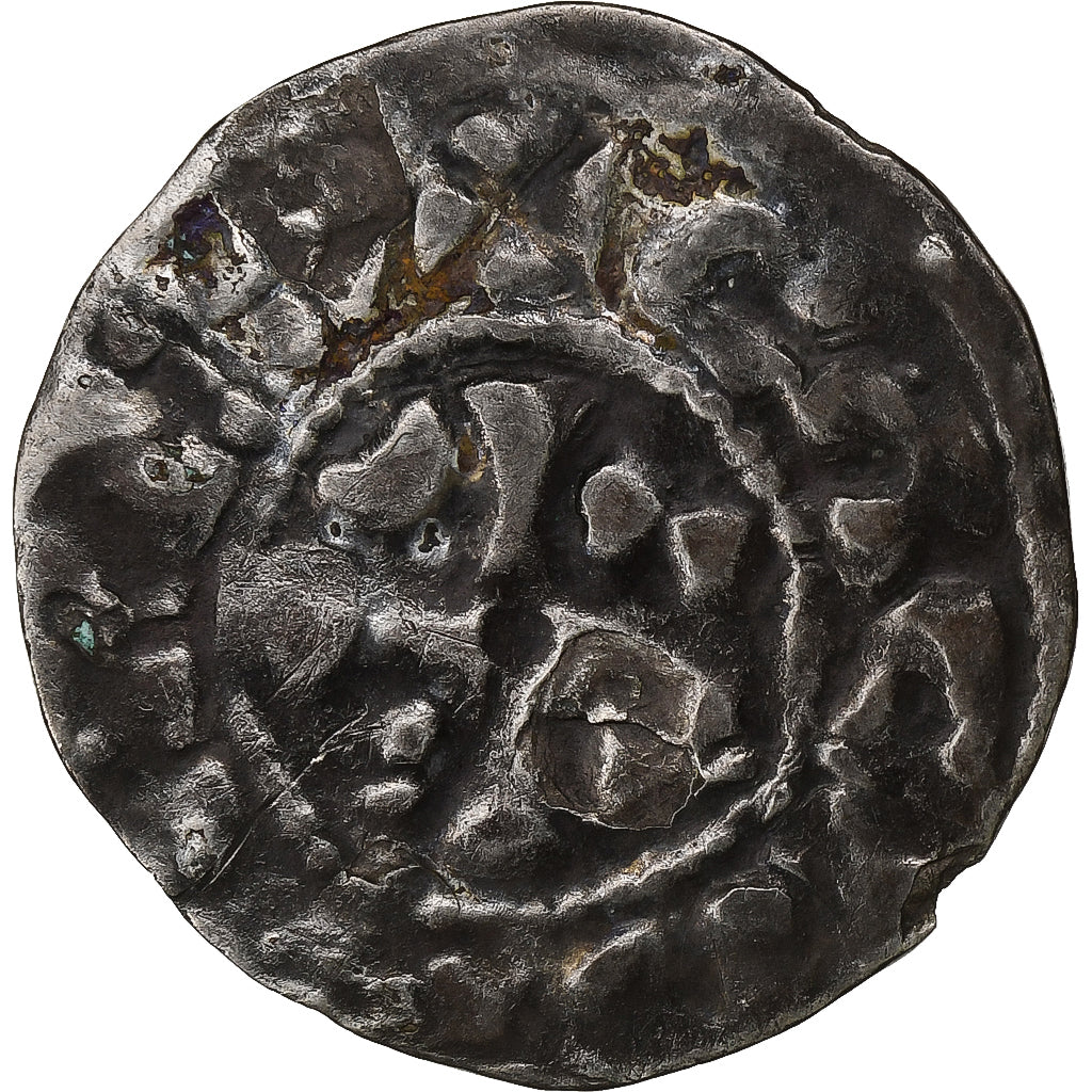 County of Troyes, Champagne, Hugues I, Denier, 1089-1125, Troyes, Bilon