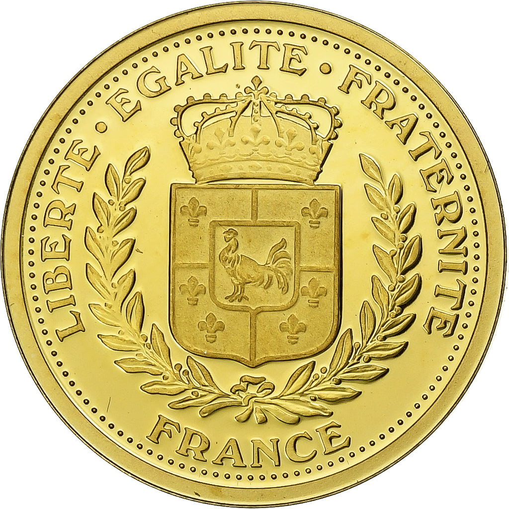 France, Médaille, Emission du Dernier Franc, 2001, Or, FDC