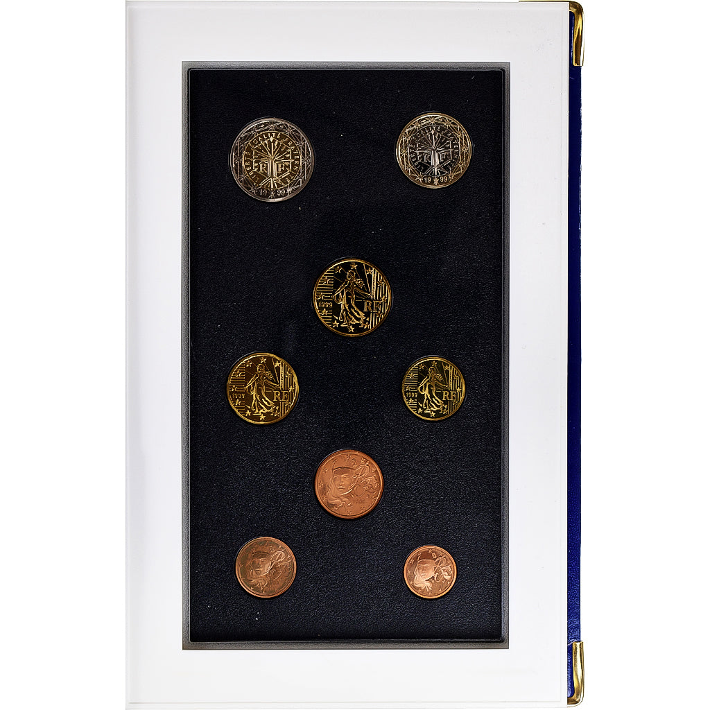 France, Coffret 1c. à 2€, Proof, 1999, MDP, MS(65-70)