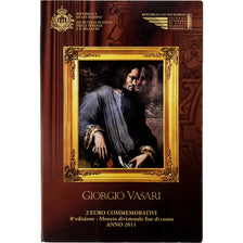 Saint Marin , 2 Euro, Giorgo Vasari, Coin card, 2011, Rome, Bimétallique, FDC