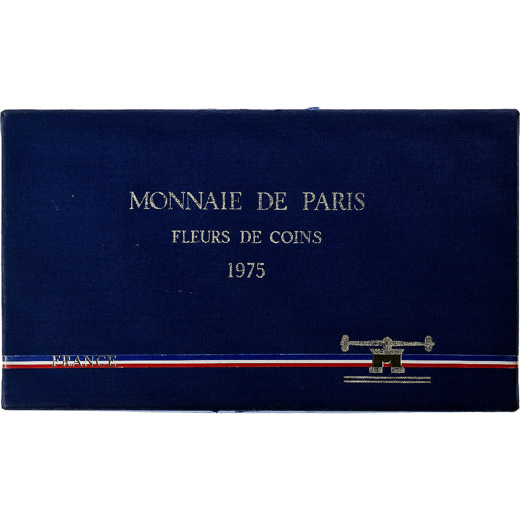 France, Coffret 1 c. à 50 frs., 1975, MDP, série FDC, MS(65-70)