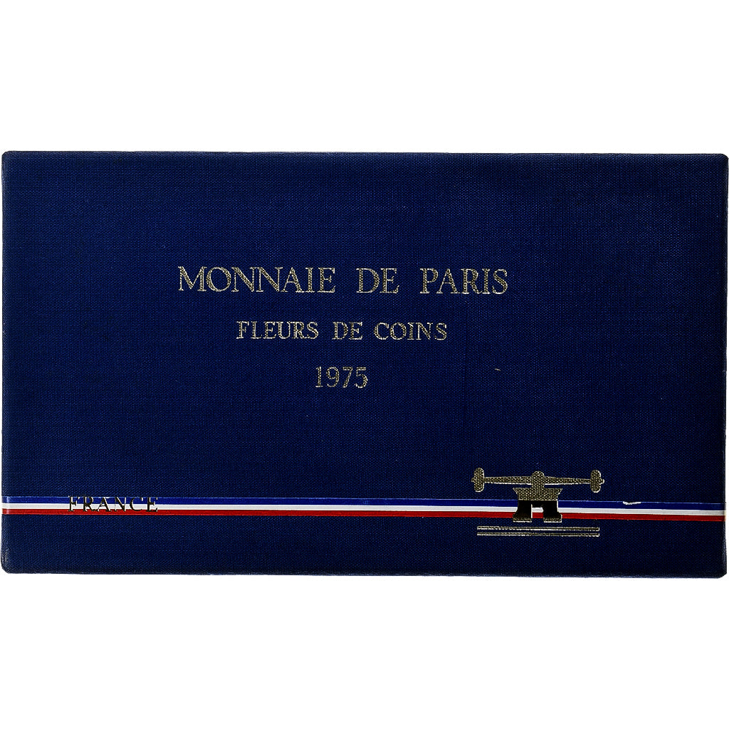 France, Coffret 1 c. à 50 frs., 1975, MDP, série FDC, MS(65-70)