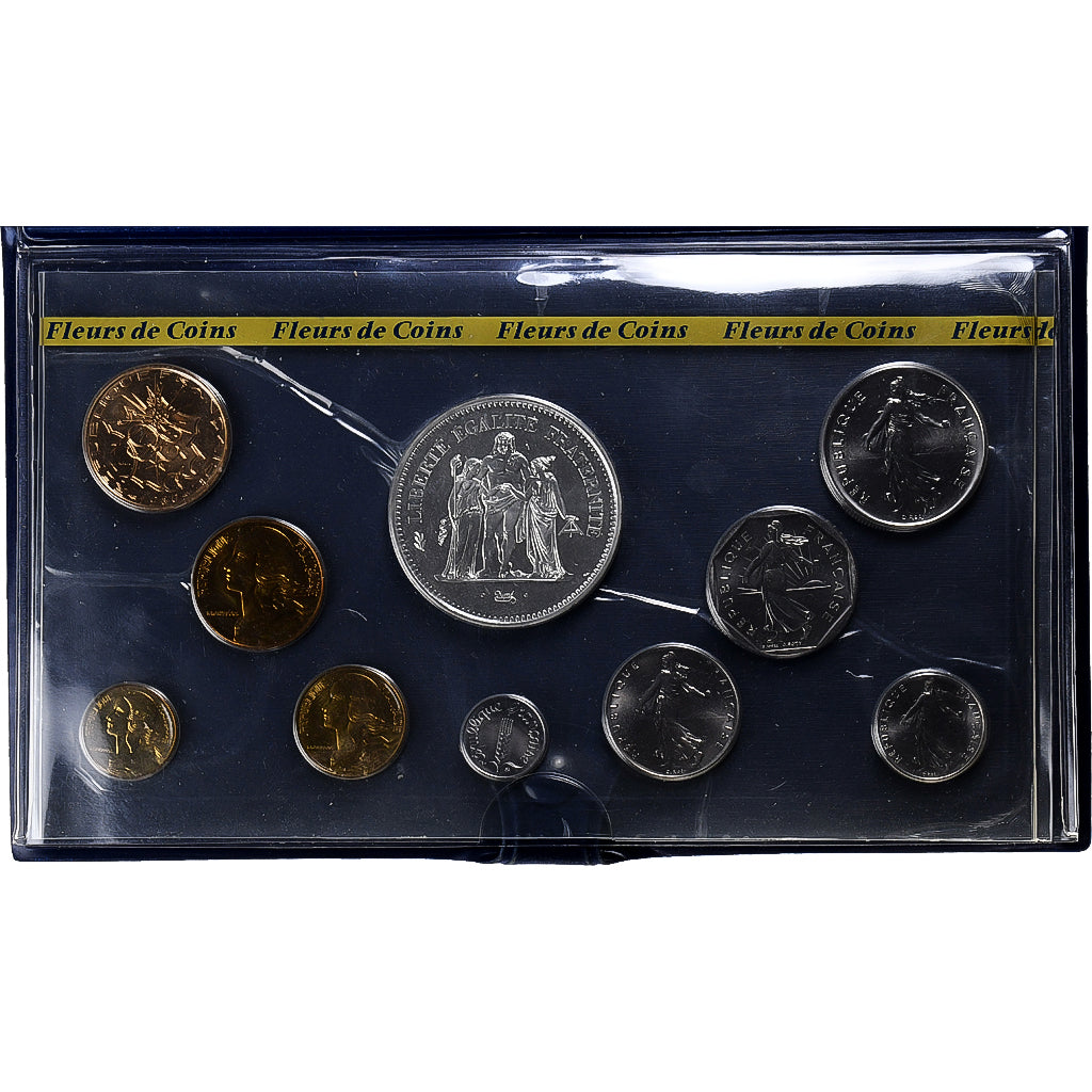 Frankreich, Coffret 1 c. à 50 frs., 1980, MDP, série FDC, STGL