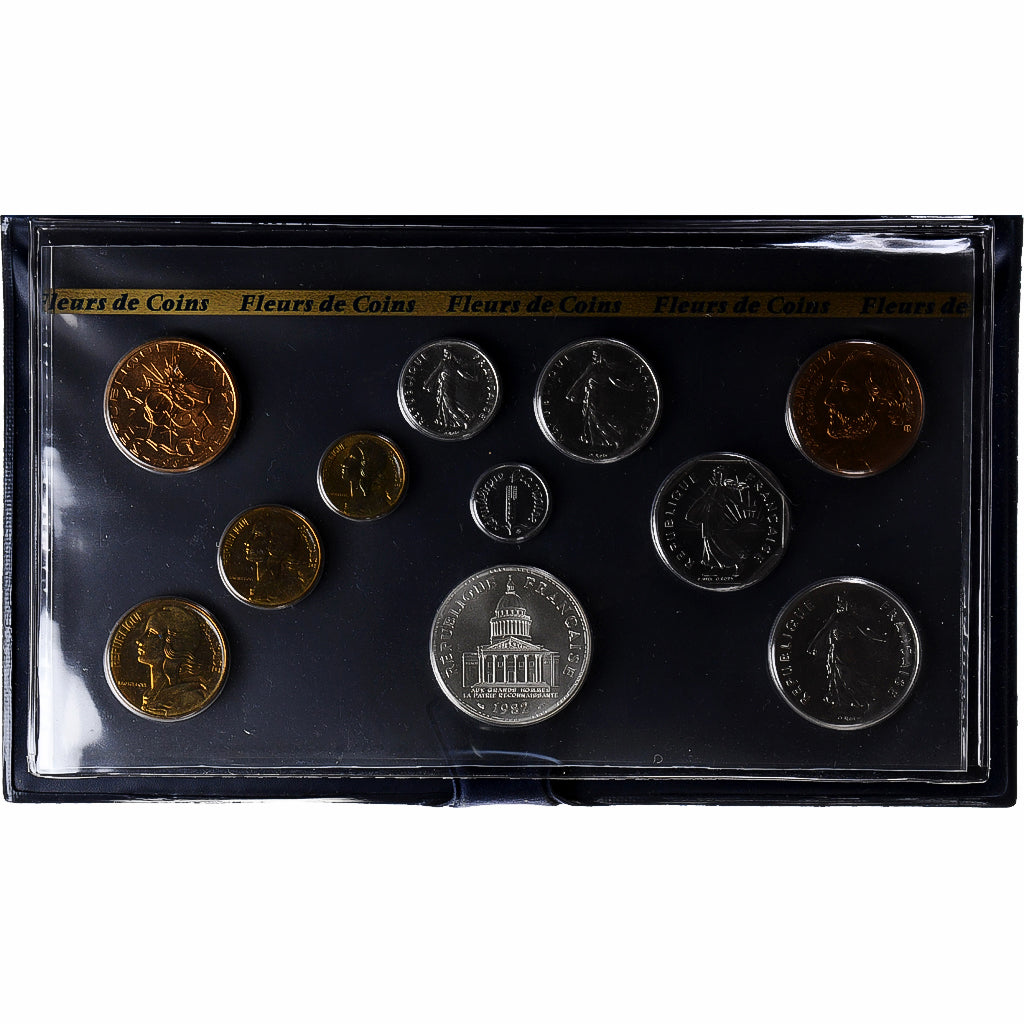France, Coffret 1 c. à 100 frs., 1982, MDP, série FDC, MS(65-70)