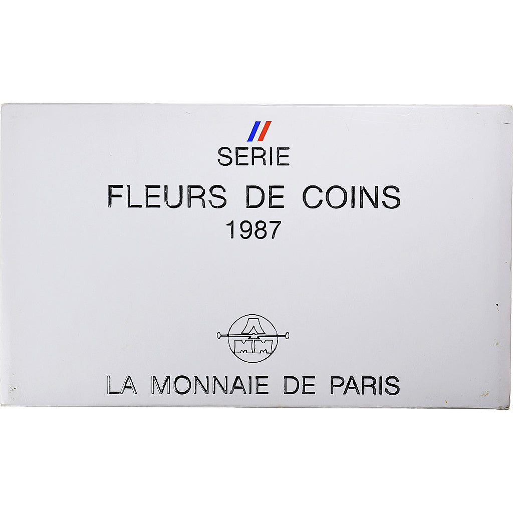 France, Coffret 1 c. à 100 frs., 1987, MDP, série FDC, MS(65-70)