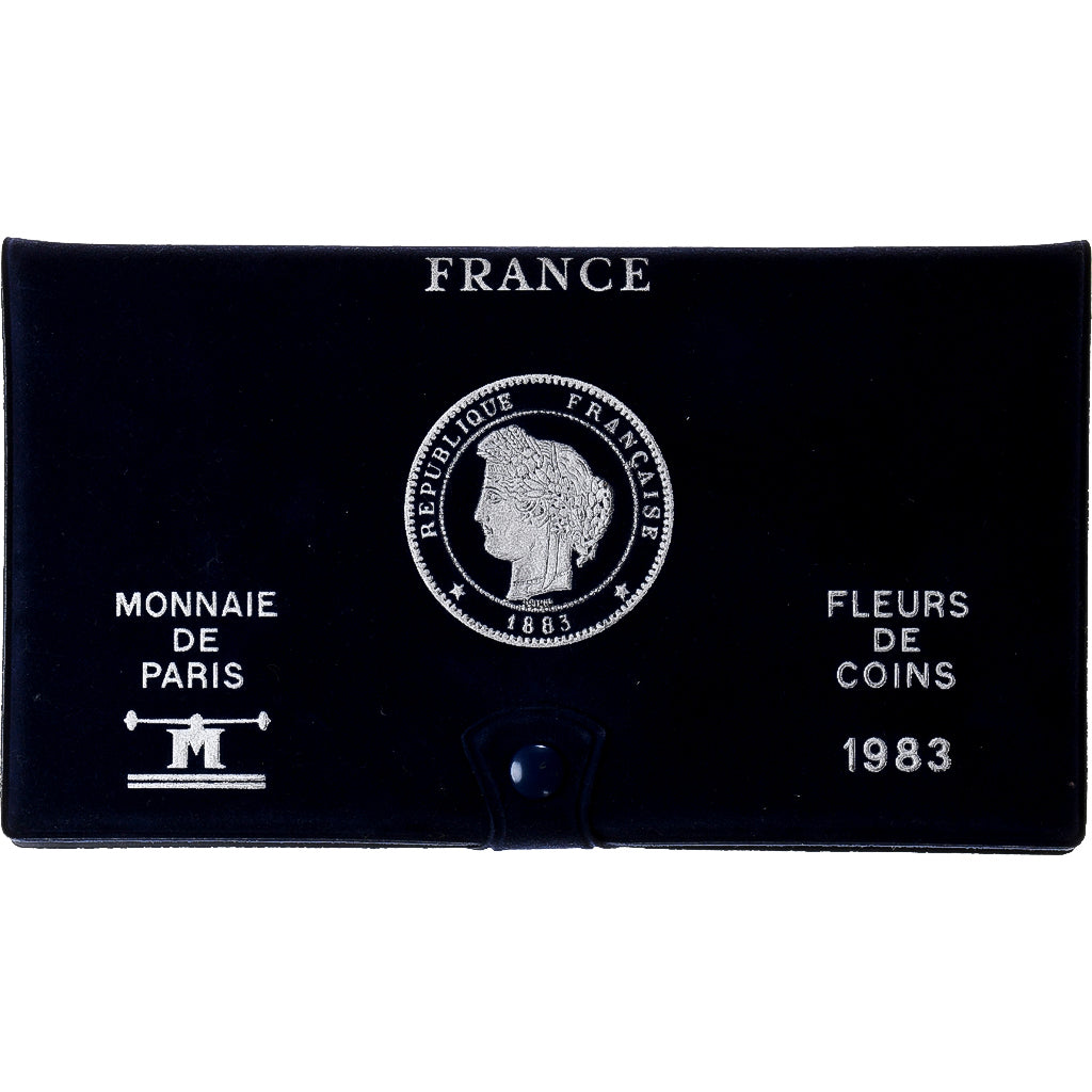 France, Coffret 1 c. à 100 frs., 1983, MDP, série FDC, MS(65-70)