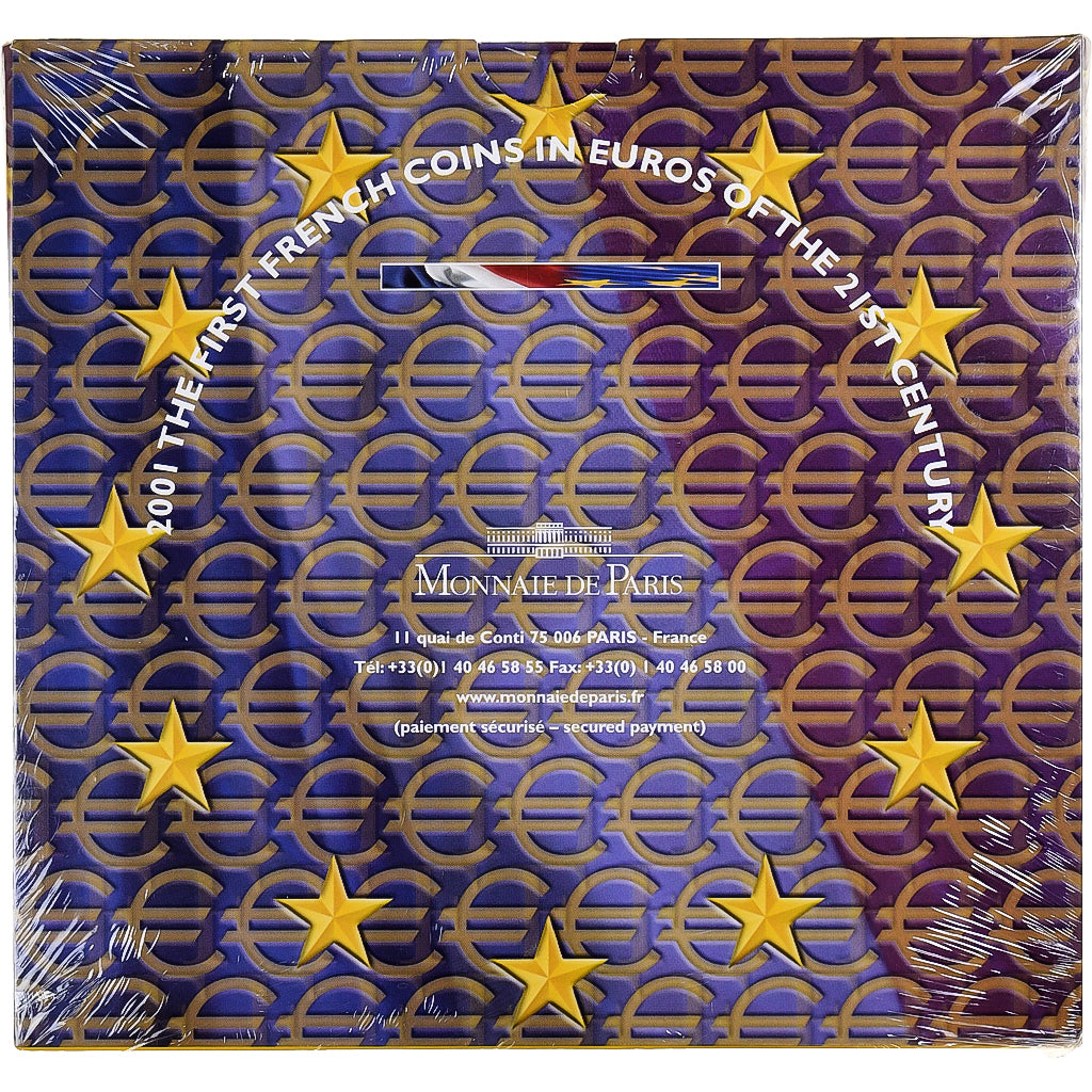 France, Coffret 1c. à 2€, BU, 2001, MDP, MS(65-70)
