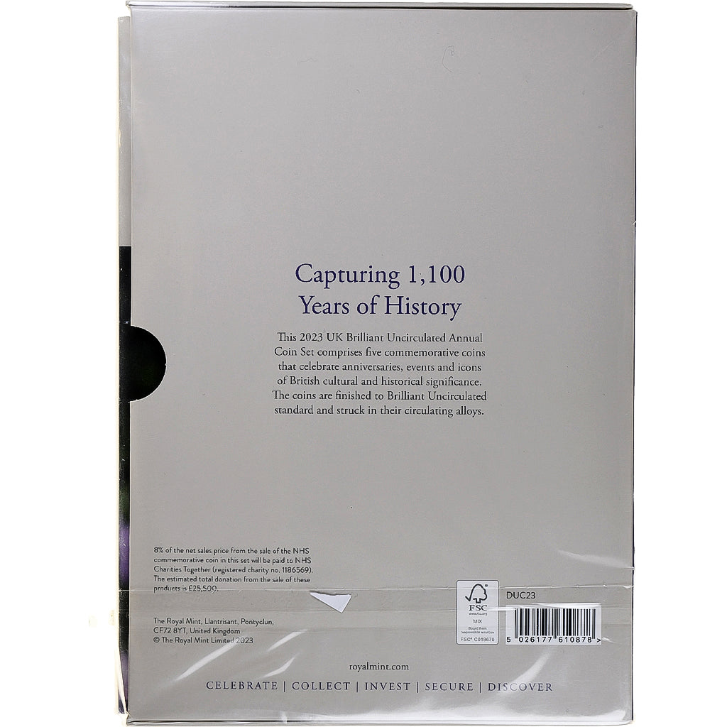 Großbritannien, Charles III, Set 1 Penny - 2 Pounds, 2023, London, BU, STGL