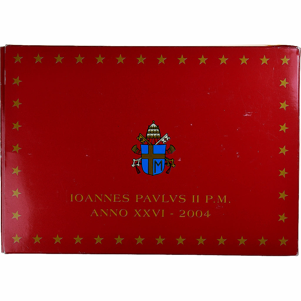 Watykan, John Paul II, Set 1 ct. - 2 Euro + Medal, Proof, 2004 - Anno XXVI