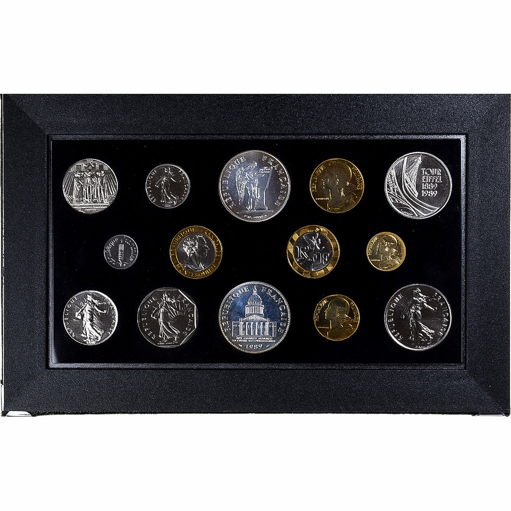 Francia, Coffret 1 c. à 100 frs., 1989, MDP, série FDC, N.C., FDC