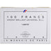 France, 100 Francs, Statue de la Liberté, 1986, MDP, BU, Silver, MS(65-70)