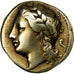 Sicilië, Agathocle de Syracuse, 50 Litrai, 317-289 BC, Syracuse, Electrum, FR+