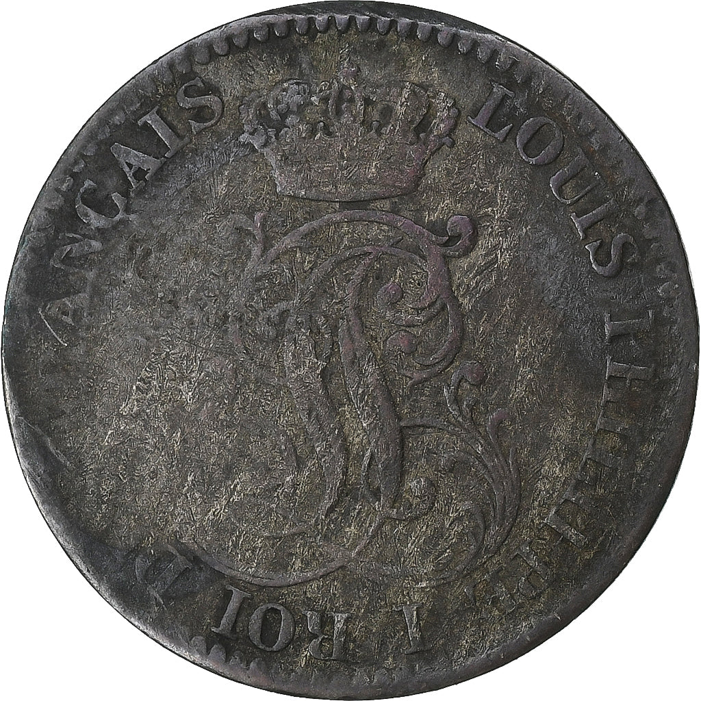 FRENCH COLONIES, Guyana, Louis-Philippe, 10 Cent, 1846, Paris, Billon, VF(30-35)
