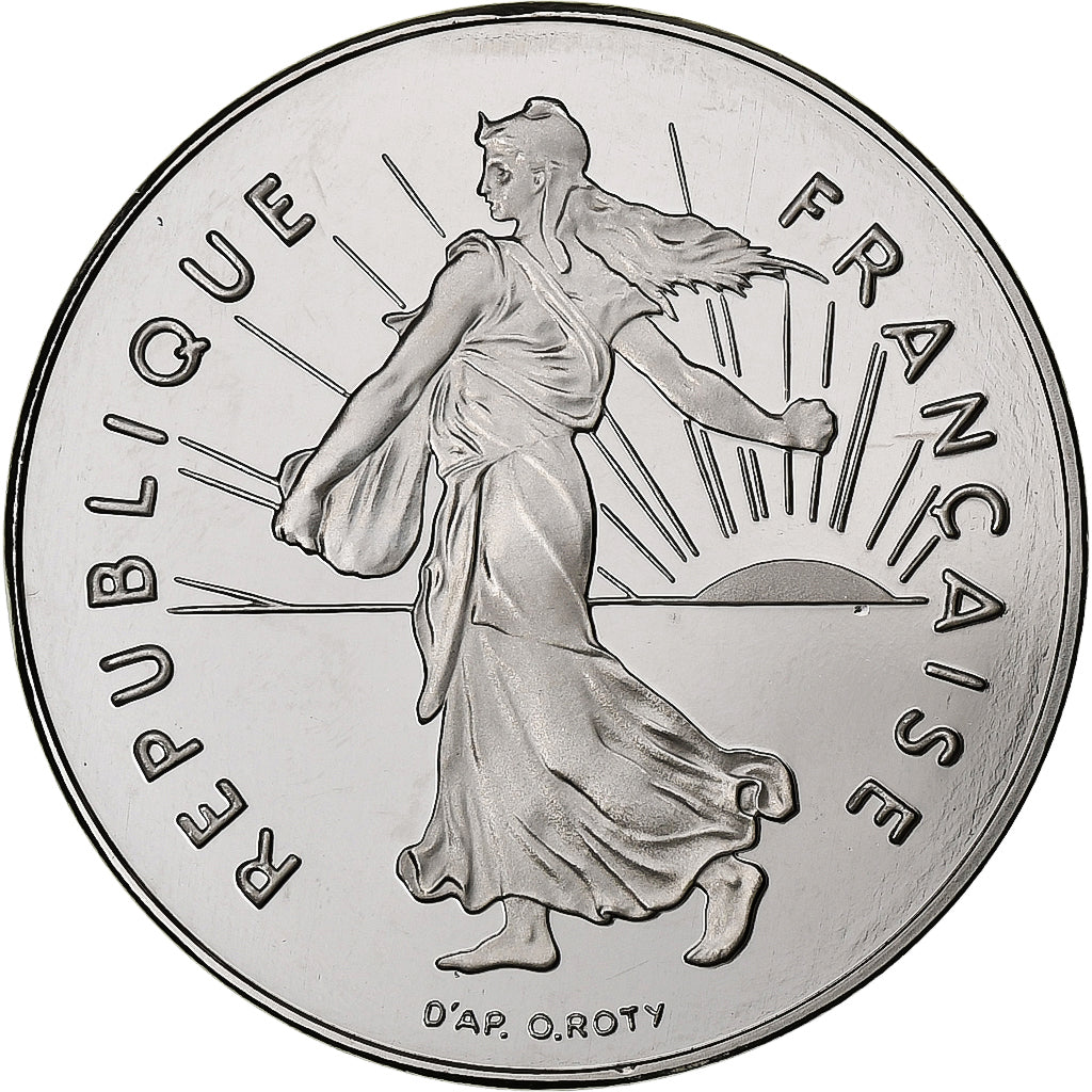 Francja, 5 Francs, Semeuse, 1998, MDP, Proof, Miedzionikiel, MS(65-70)