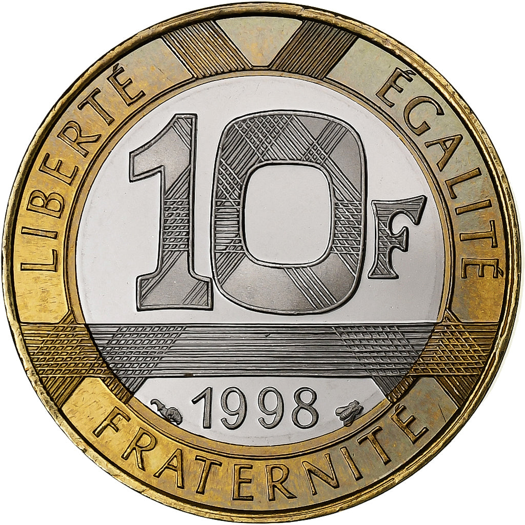 Francia, 10 Francs, Génie, 1998, MDP, FS, Bi-metallico, FDC, Gadoury:827a