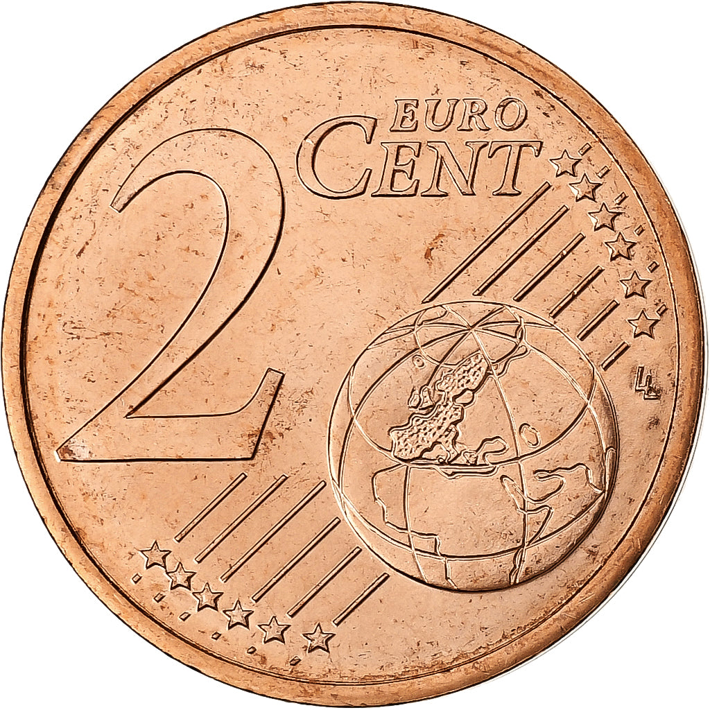 France, 2 Euro Cent, BU, 2000, MDP, Copper Plated Steel, MS(65-70), KM:1283