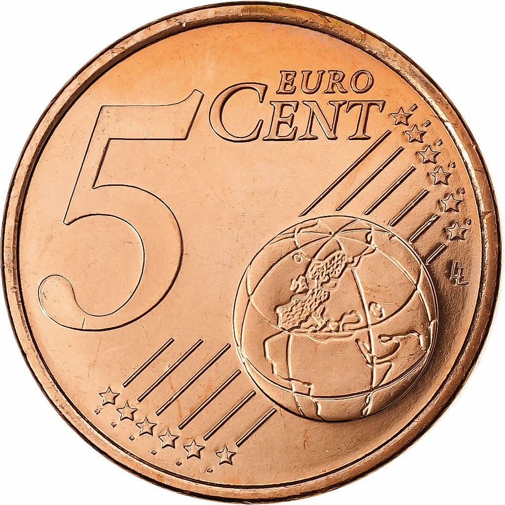 France, 5 Euro Cent, BU, 2000, MDP, Copper Plated Steel, MS(65-70), KM:1284