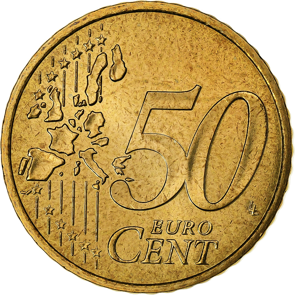 Francja, 50 Euro Cent, BU, 2000, MDP, Nordic gold, MS(65-70), KM:1287