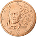 Frankrijk, 2 Euro Cent, BU, 2001, MDP, Copper Plated Steel, FDC, KM:1283