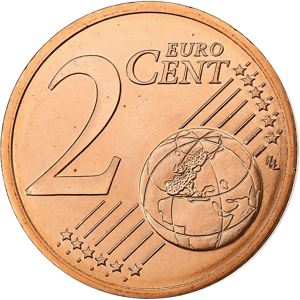 Frankrijk, 2 Euro Cent, BU, 2001, MDP, Copper Plated Steel, FDC, KM:1283