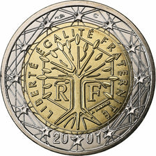 France, 2 Euro, BU, 2001, MDP, Bi-Metallic, MS(65-70), KM:1289