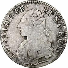 France, Louis XVI, Écu de Béarn aux branches d'olivier, 1782, Pau, Silver