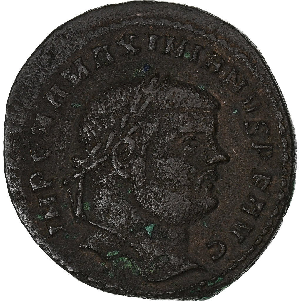 Maximianus, Follis, 295-299, Kyzikos, Bronce, BC+, RIC:10b