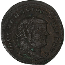 Maximianus, Follis, 295-299, Kyzikos, Bronce, BC+, RIC:10b