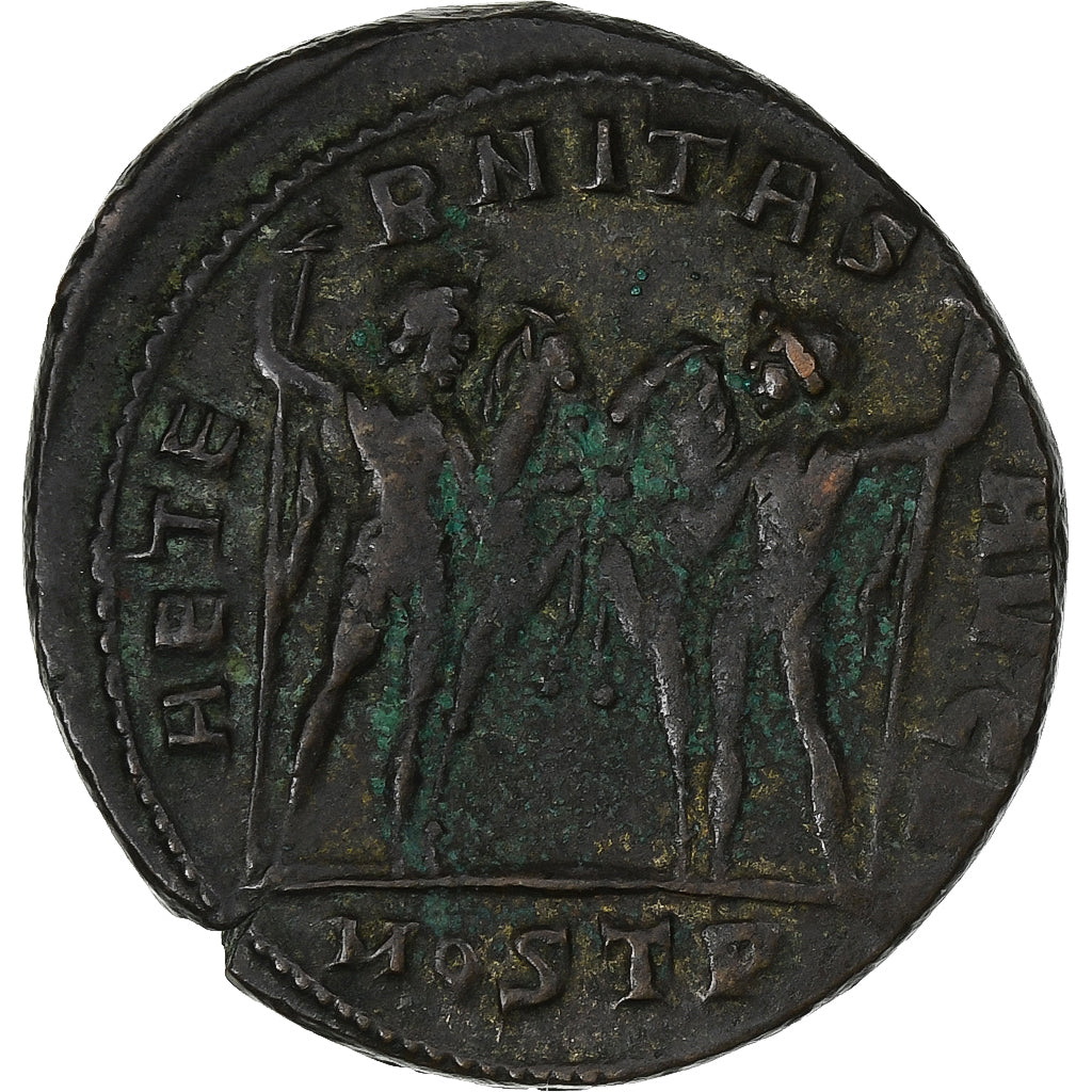 Maxentius, Follis, 309-312, Ostia, Brązowy, AU(50-53), RIC:35