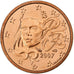France, Euro Cent, BU, 2007, MDP, Copper Plated Steel, MS(65-70), KM:1282