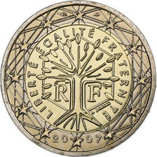 Frankrijk, 2 Euro, BU, 2007, MDP, Bi-Metallic, FDC, KM:1414