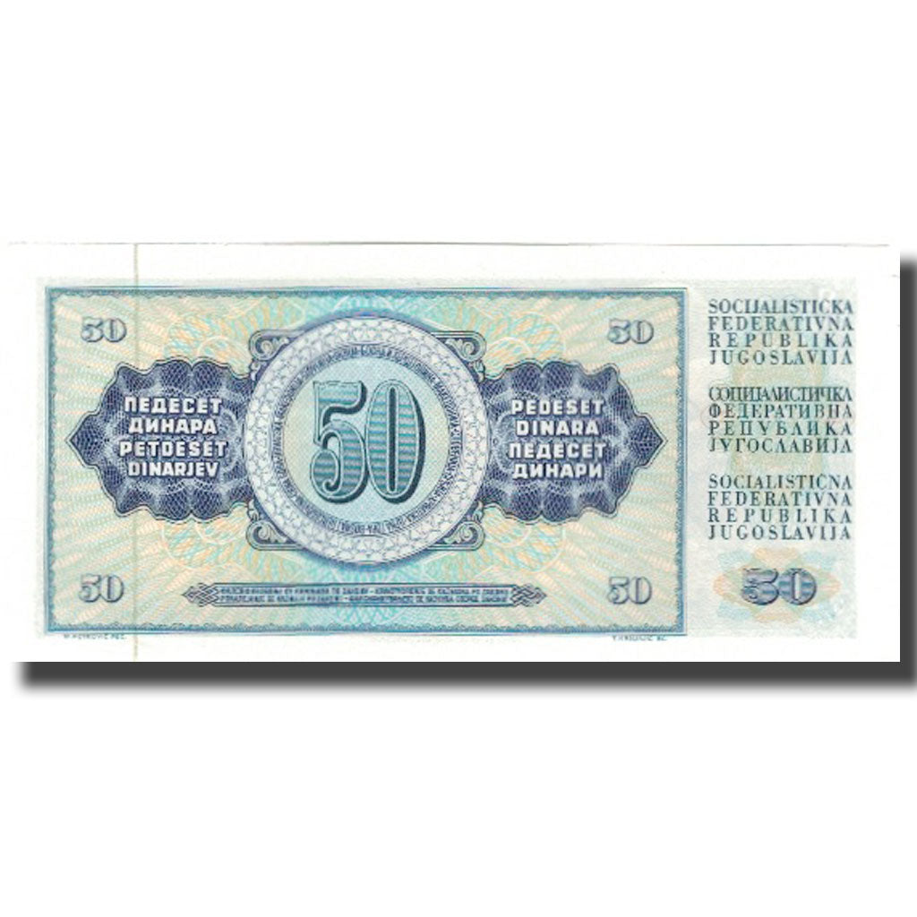 Banknote, Yugoslavia, 50 Dinara, 1978-08-12, KM:89a, UNC(65-70)