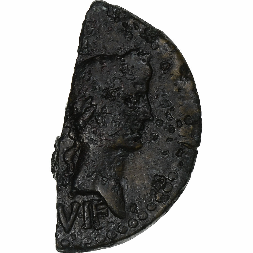 Augustus & Agrippa, 1/2 Dupondius, 9-3 BC, Nîmes, Bronce, BC+, RIC:158