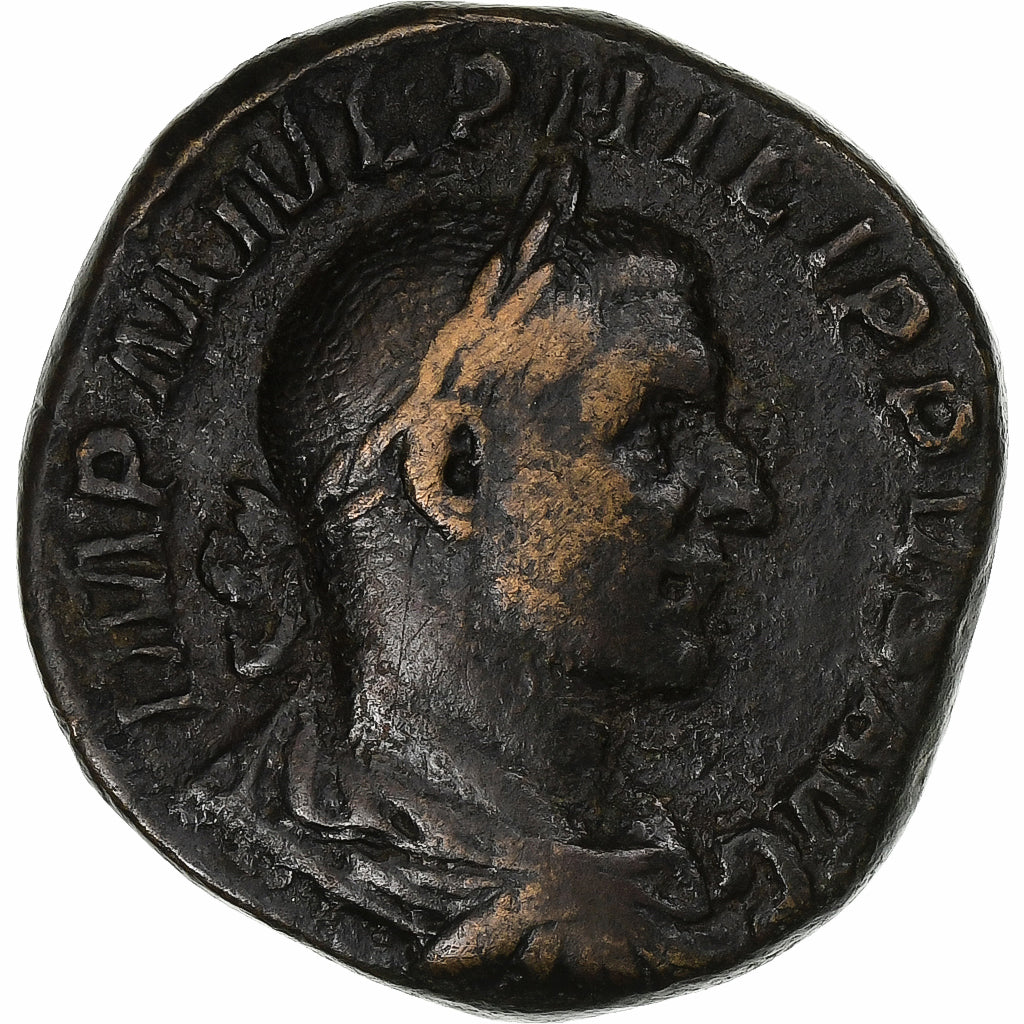 Philip I, Sesterz, 244-249, Rome, Bronze, SS+, RIC:172a