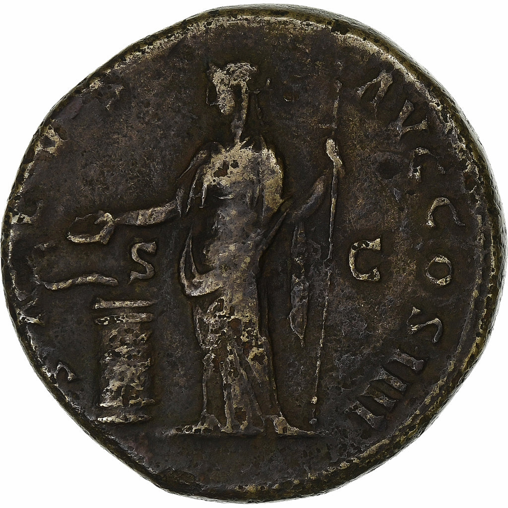 Antoninus Pius, Sestertius, 152-153, Rome, Bronze, EF(40-45), RIC:906
