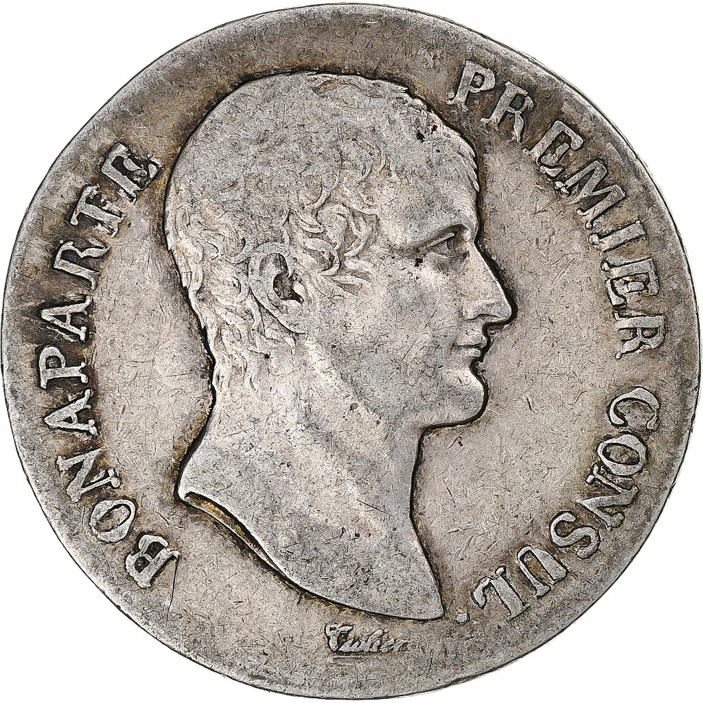 Frankrijk, Bonaparte Premier Consul, 5 Francs, An 12, La Rochelle, Zilver, FR+
