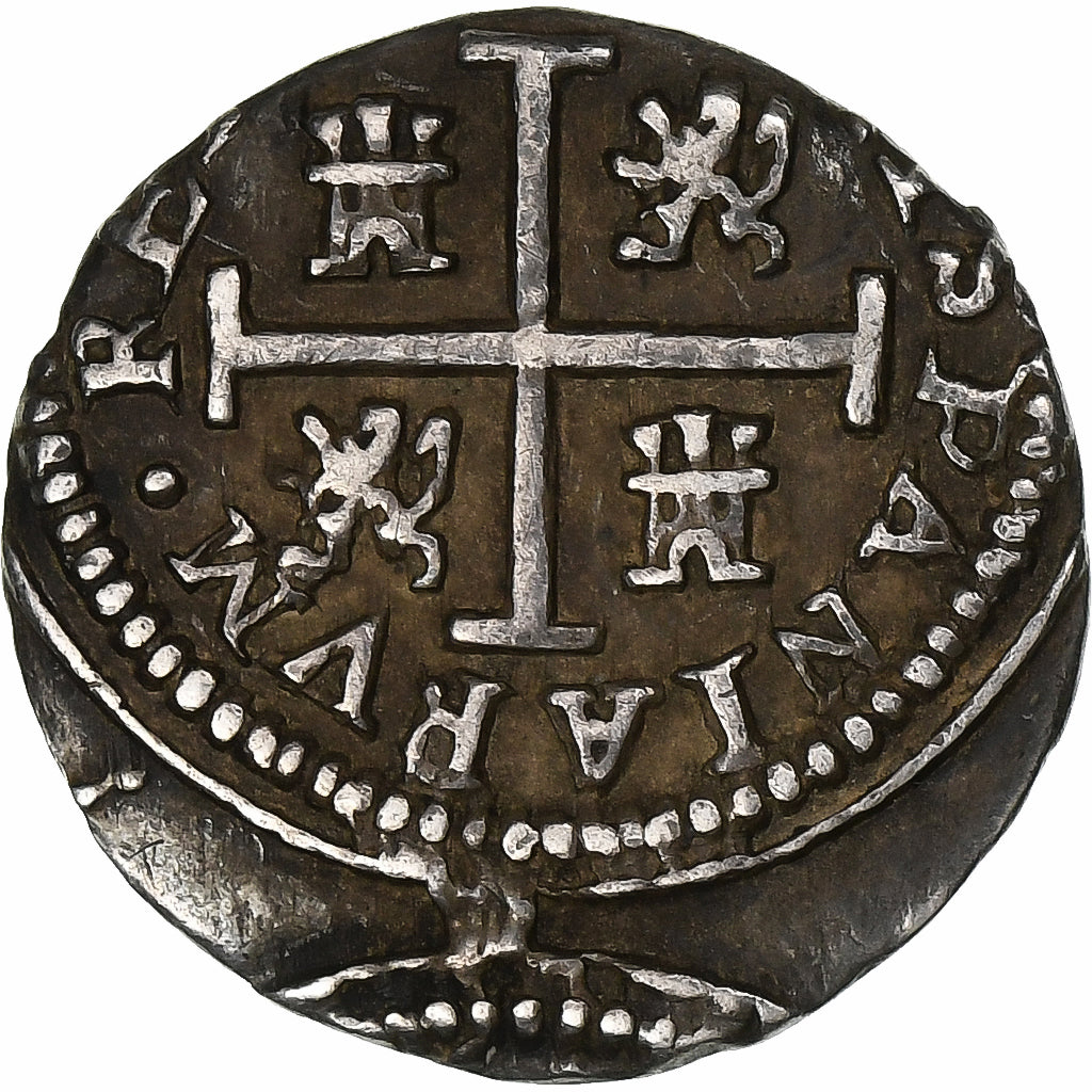 Espanha, Philip IV, 1/2 Réal, Uncertain date, Segovia, Prata, AU(50-53)