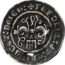 Spain, Fernando & Isabel, 1/2 Réal, 1474-1504, Segovia, Silver, EF(40-45)